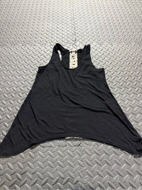 Arizona Jean Company Black Racerback Tank with Crochet Back